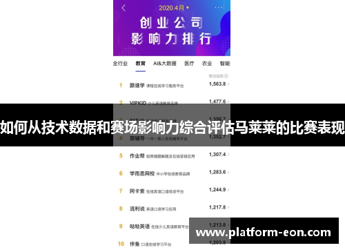 如何从技术数据和赛场影响力综合评估马莱莱的比赛表现